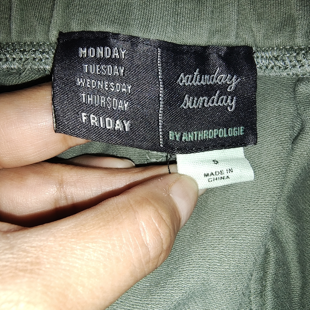 Saturday Sunday Sage Green Joggers - Picture 3 of 3